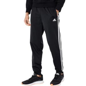 adidas Men's Essentials 3-Stripes Tricot Jogger Pants (Large Tall, Black/White)