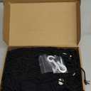 Stuffed Animal Hammock Wall Mounted Hanging Net for Stuffed Animal Storage Holder Handmade Macrame Toy Hammock Boho Nursery Organizer Plushies Net(Black)