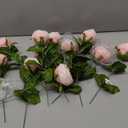 Flojery 10pcs Artificial Rose Flowers Long Stem Fake Silk Roses for DIY Wedding Bouquet Table Centerpiece Home Decor (Light Pink)