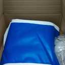 AWSUM Inflatable Air Gymnastics Mat 10ft/13ft/16ft/20ft/23ft Training mat 4/8 inches Thick tumbling mat with Electric Pump for Home/Gym/Outdoor (Blue/White)