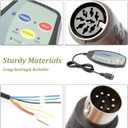 8 Female Pin Hand Remote Control for Massage Power Lift Recliner Chair DN-03 Heat and Vibration Controller for Sofa Chair with 30 in Length Extension Connection Cord Cable 12VDC