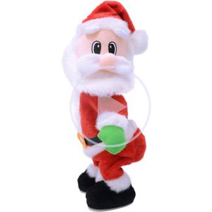 NiuXTool Twerking Santa Claus, Twisted Hip, Singing and Dancing Electric Plush Toy, Gifts for Kids and Women-Sing in English