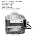 YZF18-25 Electric Fan Shaded Pole Motor 120V 60Hz 1.01A 18W AC Fan Motor for Small Ventilation Equipment,Refrigeration Equipment Radiator Evaporator (YZF18-25)