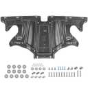 Rear Skid Plate Compatible with 2017-2025 Tesla Model 3 & 2020-2025 Tesla Model Y, Heavy Duty Steel Rear Under Engine Guard Cover Splash Shield Chassis Cover with Install Accessories
