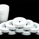 10pcs/lot Tape Cup Paper Coils White,Magic Tricks Magician Stage Illusions Accessories Gimmicks Paper Cup to Tap Magic