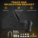 Front Track Bar Relocation Bracket, Compatible with 2007-2018 Jeep Wrangler JK, Replace 79017001