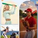 Liliful Plastic Baseball Bat 29.5 Inch Baseball Bat Solid Lightweight Plastic Bat with Molded Plastic Grip Handle for Daily Baseball Practice Festival Gift Party Decoration