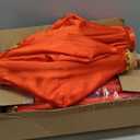 2 Pack Chinese Lanterns Large 16-inch Diameter Silk Lantern Hanging Lantern Lights Lamps Outdoor Patio Ceiling Decor Floral Lamp (Red)