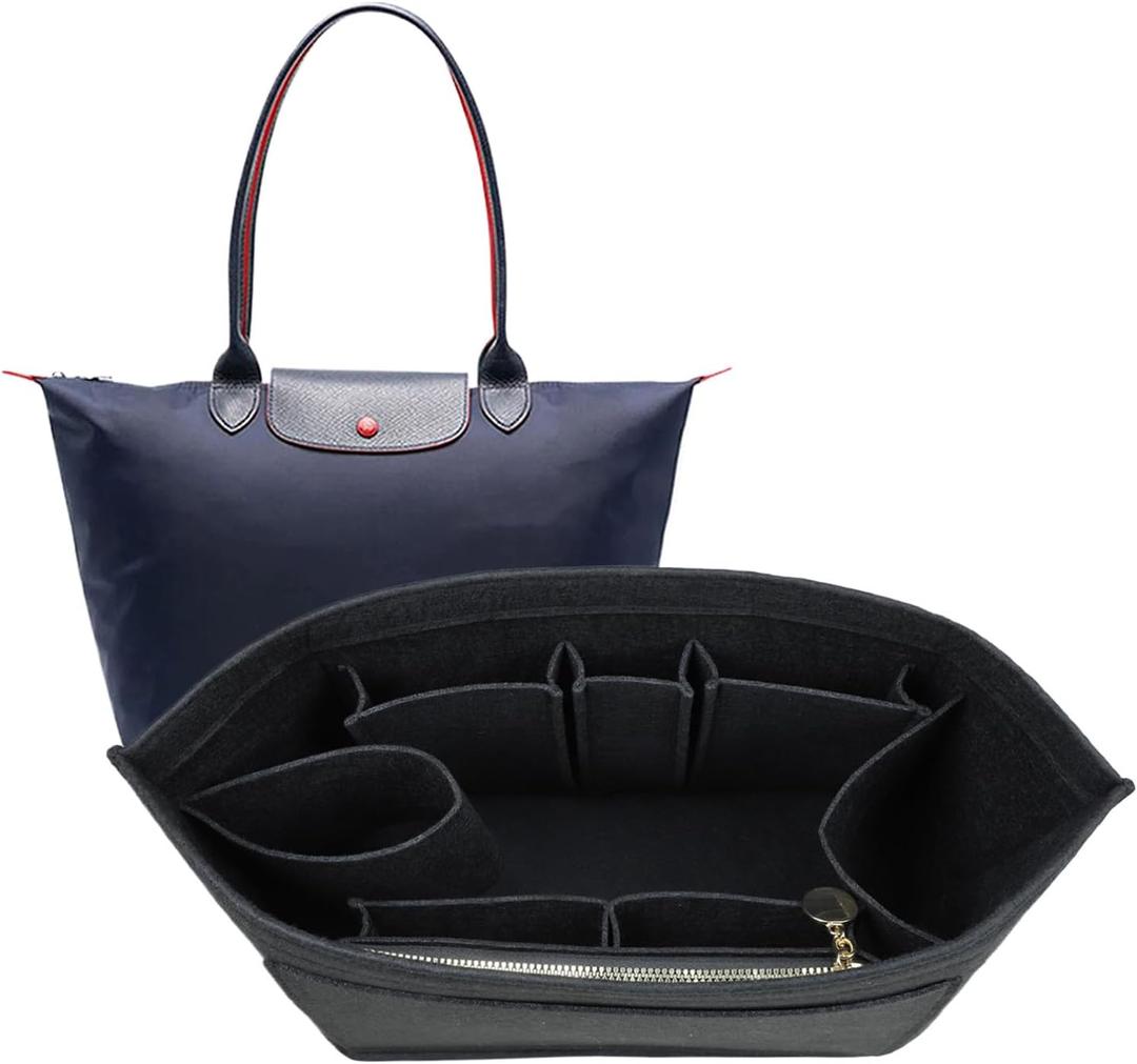 Purse Organizer For Longchamp Purse For Long Champ Le Pliage Insert organizer1012-25black-L