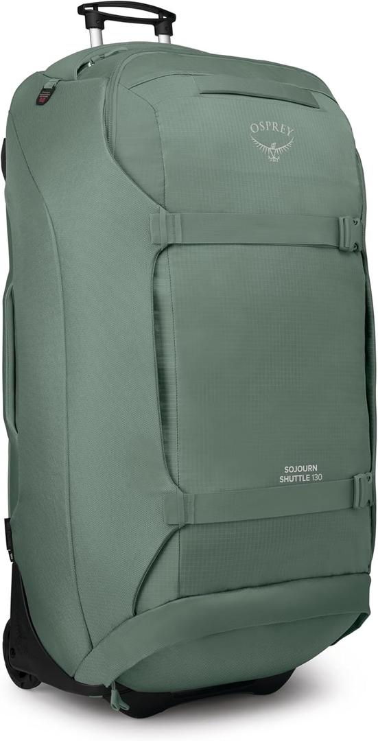 Osprey Sojourn Shuttle 36"/130L Wheeled Duffel Luggage, Koseret Green