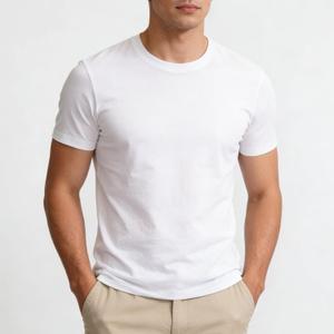 Men's T-Shirt 1-Pack Large Size, Soft Breathable Daily Basic A-Shirt Stretchy Fitting, Solid Color Tee for Daily Commute Office Work Hiking Training Gym Workout White