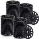 Polypropylene Washers 60 mm for Fixing Supporting Rigid Foam Insulation Panels and Sheets Load Spreading Plastic Washers Flat for Screws and Nail, Black(200 Pcs)