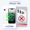 Designed for iPhone 16E Case 6.1'' with [Military Drop Protection][Compatible with Mag-Safe] Shockproof 16E Phone Case for Men Wowen,Purple