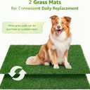 LOOBANI Dog Grass Pad with Tray - 41x26.8in for Potty Training
