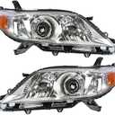 Silscvtt Headlights Front Head Lamps Replacement for Toyota Sienna 2011-2018 Halogen Projector Headlamp Pair Driver and Passenger Side