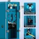 Frstem Wire Stripper Machine, 0.06''-0.39'' Manual or Drill Powered Wire Stripping Machine with Hand Crank or Drill, 65MN Spring Steel Blade Aluminum Frame Wire Peeler for Scrap Copper Recycling