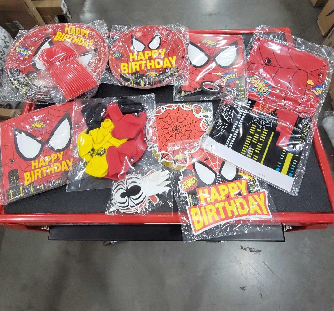 Spider Birthday Party Supplies Part Favors For Boys Kids 3 Packs