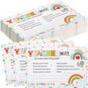 Pasimy 200 Pcs Teacher Mail Cards Back to School Classroom Positive Teacher Mail Notes to Parents Good Behavior Incentive Postcards Brag to Send Home Classroom Students Preschool Kindergarten Decor