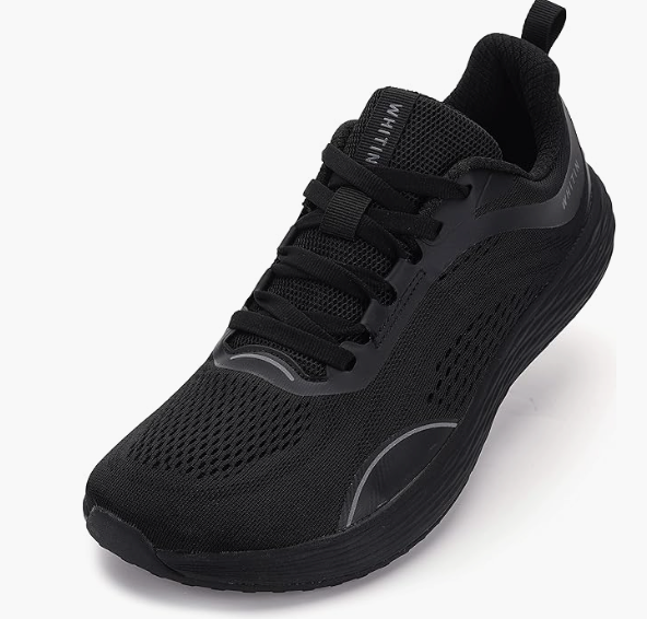 WHITIN Men's Zero Drop Running Shoes + Wide Toe Box 44