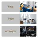 Convenient Double Sided Foam Tape, Mounting Tape for Indoor & Outdoor Home Car, Super Strong Adhesive Waterproof White Pads, 24 Round & 12 Square