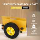 Clamp Panel Cart for Drywall Sheet Material Handling All Terrain Moving | 800 LBS Load Capacity, Heavy Duty Door Cart with 10" Wheels, for Wood, Plywood, Door, Fence, Sheetrock