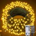 66FT 200 LED Christmas Tree Lights, Twinkle Fairy Lights String with 8 Flashing Modes String Lights for Indoor Bedroom Outdoor Christmas Trees Garland Wreath Holiday Decorations, Warm White