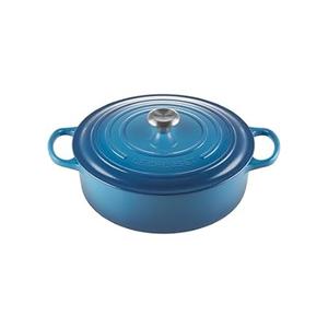 Le Creuset Enameled Cast Iron Signature Round Wide Dutch Oven, 6.75 qt., Marseille