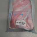 Netgo Light Pink Wig, Long Wavy Curly Wig with Bangs for Women, Natural Looking Heat Resistant Long Curly Wig for Cosplay Party Daily Wear