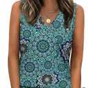 Zeagoo Tank Top for Women V Neck Loose Fit Sleeveless Summer Tops Business Casual Outfits Dressy Blouses Shirts,XL