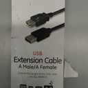 GE USB A Male and B Male Device Cable - Black 6ft