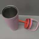 Owala FreeSip Sway Insulated Stainless Steel Water Bottle with Two-Way Spout, Built-In Straw and Handle, Made for Travel, School, and Sports, 40oz, BPA Free, Leak Proof, Pink Angel Food Cake