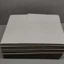 Calenzana 10x6x6 Shipping Boxes Set of 40, White Corrugated Cardboard Box for Mailing Packing Gifts Small Business