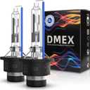 DMEX D2R 35W 6000K Cold White Xenon HID Headlight Bulbs 85126UB 66250 85126WX Replacement - 2pcs(NOT fit Halogen Headlight Assembly)