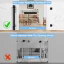Retractable Baby Gates for Stairs No Drill, PRObebi Retractable Dog Gate Indoor Extends to 54" Wide 34" Tall, Child Gates for Doorways, Stair Gate Use for Outdoor, Hallways, Doorways, Deck, Porch