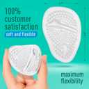 2 x Metatarsal Pads 3 Pairs - Ball of Foot Cushion - Soft Cushion Design - Shock Absorbing - Anti-Slip Strong Adhesive - High Heel Pain Relief - (Clear)