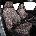 Custom Fit Tacoma Camo Seat Covers for Select Toyota Tacoma 2012-2015 Double Cab/Crew Cab Base Regular Seats, Limited, Neoprene Camouflage Seat Covers - Full Set(Neoprene Reed Camouflage)