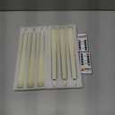 Homemory 6 Pcs Waxy Flameless Taper Candles with Remote, Flickering Battery Operated Candlesticks, Led Fake Candles Tall Candle for Home, Wedding, Party, Ivory, 9.6 inches