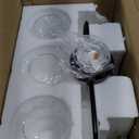 Bathroom Light Fixtures 3 Light Bathroom Vanity Light with Clear Glass Shade, 22 inch Vanity Lighting Fixtures Over Mirror, Black and Gold Vanity Lights Fixture (Exclude E26 Bulb)