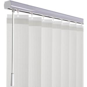 Cordless Vertical White Window Blinds for Home, Light Filtering Privacy Window Shades for Sliding Glass Windows, Made to Order, 40"-160" Wide, White
