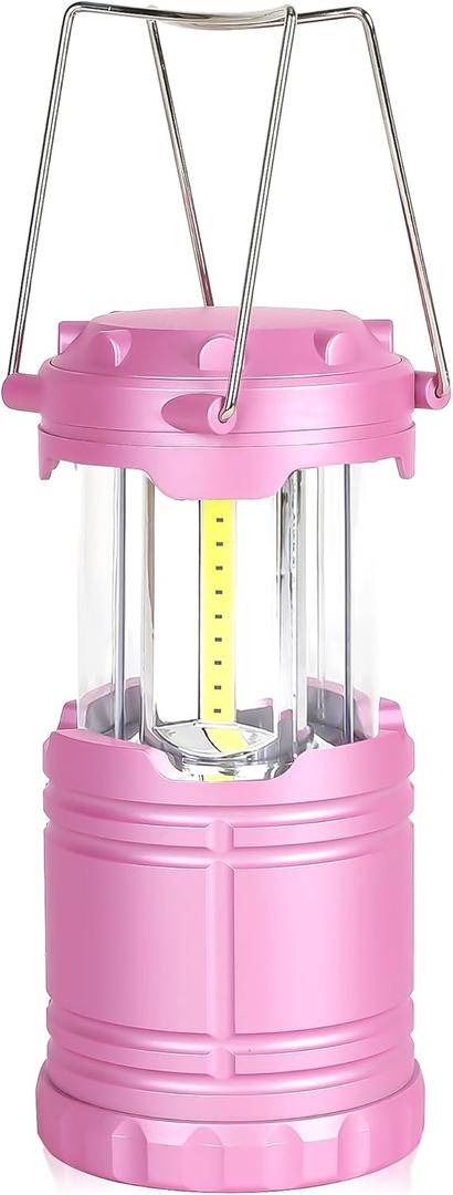 LED Pink Camping Lanterns, Portable Camping Lights, Outdoor Handled Lamps, Essential Emergency Lights for Power Outages, Hiking, Hurricane
