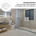 Bathroom Anti Slip Stickers Sea Shell Shape Non Slip Shower Decals Bath Safety Floor Treads Adhesive Tub Grip for Shower Kitchen Pool