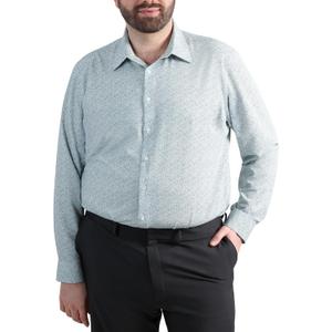 Haggar Men's Smart Wash Classic Fit Comfort Stretch Dress Shirt-Big Or Tall Sizes (18.5" Neck 36"-37" Sleeve)