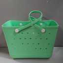 Rubber Beach Bag for Women, Waterproof Travel Tote Bags for Beach