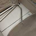 Metal Martini Cocktail Table, Antique Brass