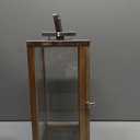  Glass Lantern, 43 cm, Brown