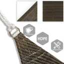 Patio Paradise 8' x 8' x 8' Sun Shade Sail Triangle Canopy Shade Cloth Fabric Sunlight Block Patio Pergola Cover HDPE Deck Awning for Outdoor Backyard Roof Shading, Brown