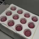 Colored Champagne Flutes Set of 12,5 OZ Elegant Striped Colored Wine Glasses,12 PCS High Transparency Glass Goblets for Wine Wedding Party Bar Drinking Cups Fancy Glasses and Gift Pink