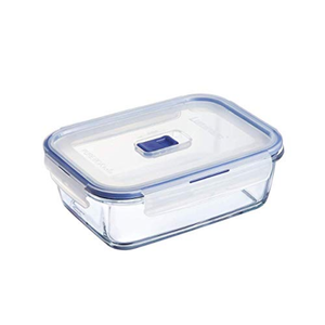 Luminarc Pure Box Active Glass Food Storage Container with Sliding Vent Lid (2L)