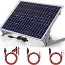 SUNER POWER 30W 12V Solar Battery Charger Maintainer, Built-in Smart MPPT Charge Controller, Adjustable Mount Bracket, Waterproof 30 Watt Solar Panel Kits for Car Automotive Boat Marine RV Trailer