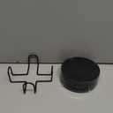 6Pcs Coasters for Drinks with Holder, 7 Solid Colors Anti-scald Sturdy Lightweight Drink Coasters, 4 Inches Round Silicone Coffee Mat for Dinner,Table,Bowl Black